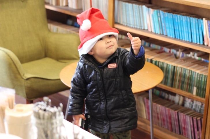 頑張ろうのポーズ